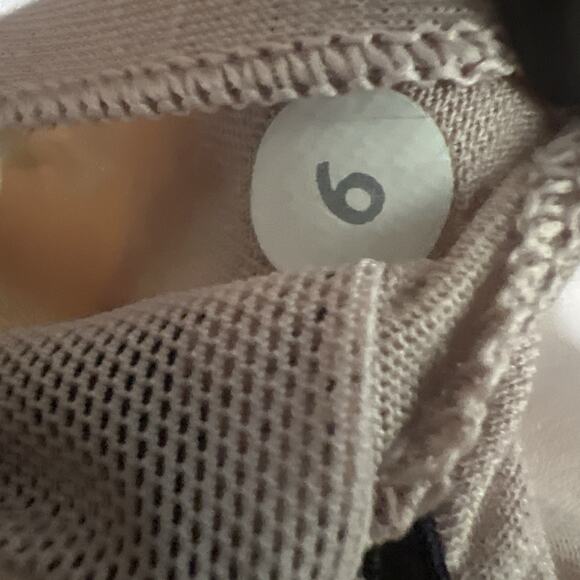 Lululemon Happy Strappy Tank Mini Pop Stripe Black Mink Berry Size 6 - Picture 9 of 9